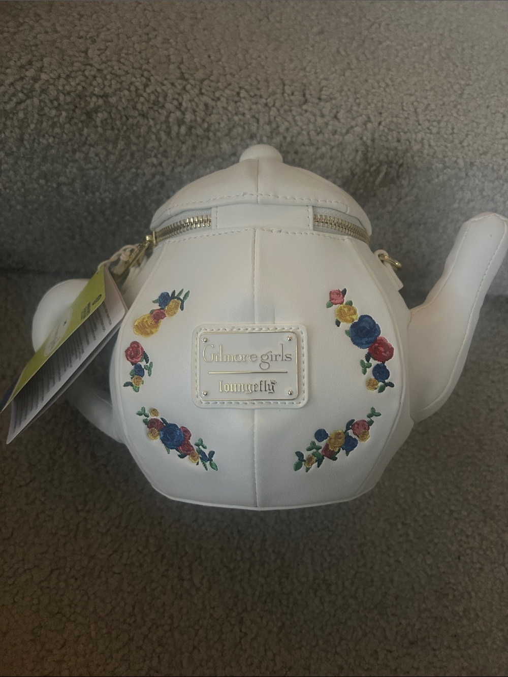 NWT Loungefly White Floral Gilmore Girls Teapot Crossbody Bag